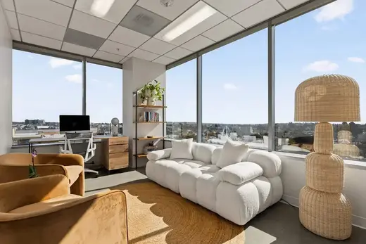 Bright and airy therapy room at Launch Centers Mental Health Services, an intensive outpatient program in Los Angeles.